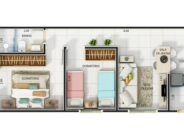 Foto do Apartamento - Apartamento à venda 2 Quartos, 1 Vaga, 74.85M², Vila Haro, Sorocaba - SP | Edifício Colorado | Ary Proenca Negócios Imobiliários Ltda