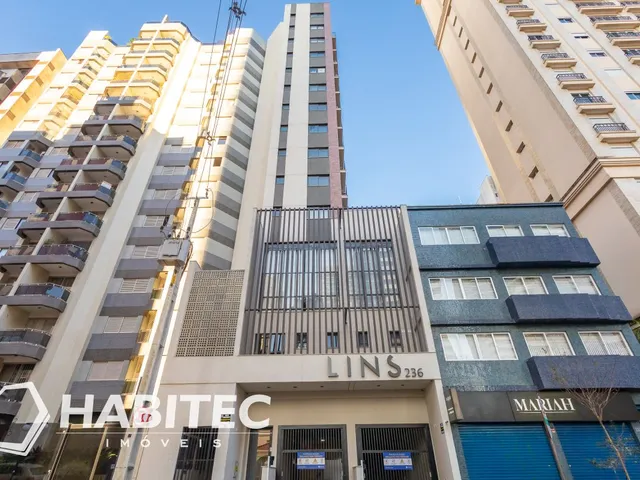 Apartamento 1 quarto e 1 banheiro, para alugar, no bairro Centro em Curitiba
