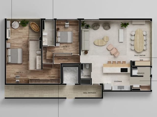 Apartamento com 146m² 2 quartos e 2 banheiros, à venda, no bairro Vila Nova Conceição em São Paulo