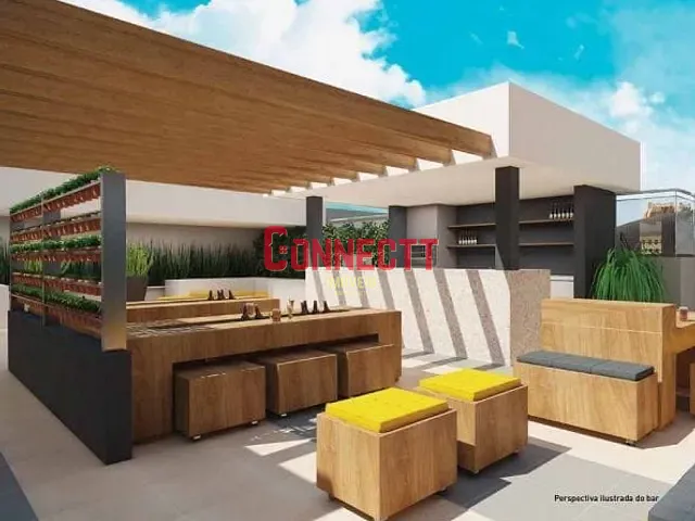 Apartamento 1 quarto e 2 banheiros, à venda, no bairro Parque Industrial Lagoinha em Ribeirão Preto