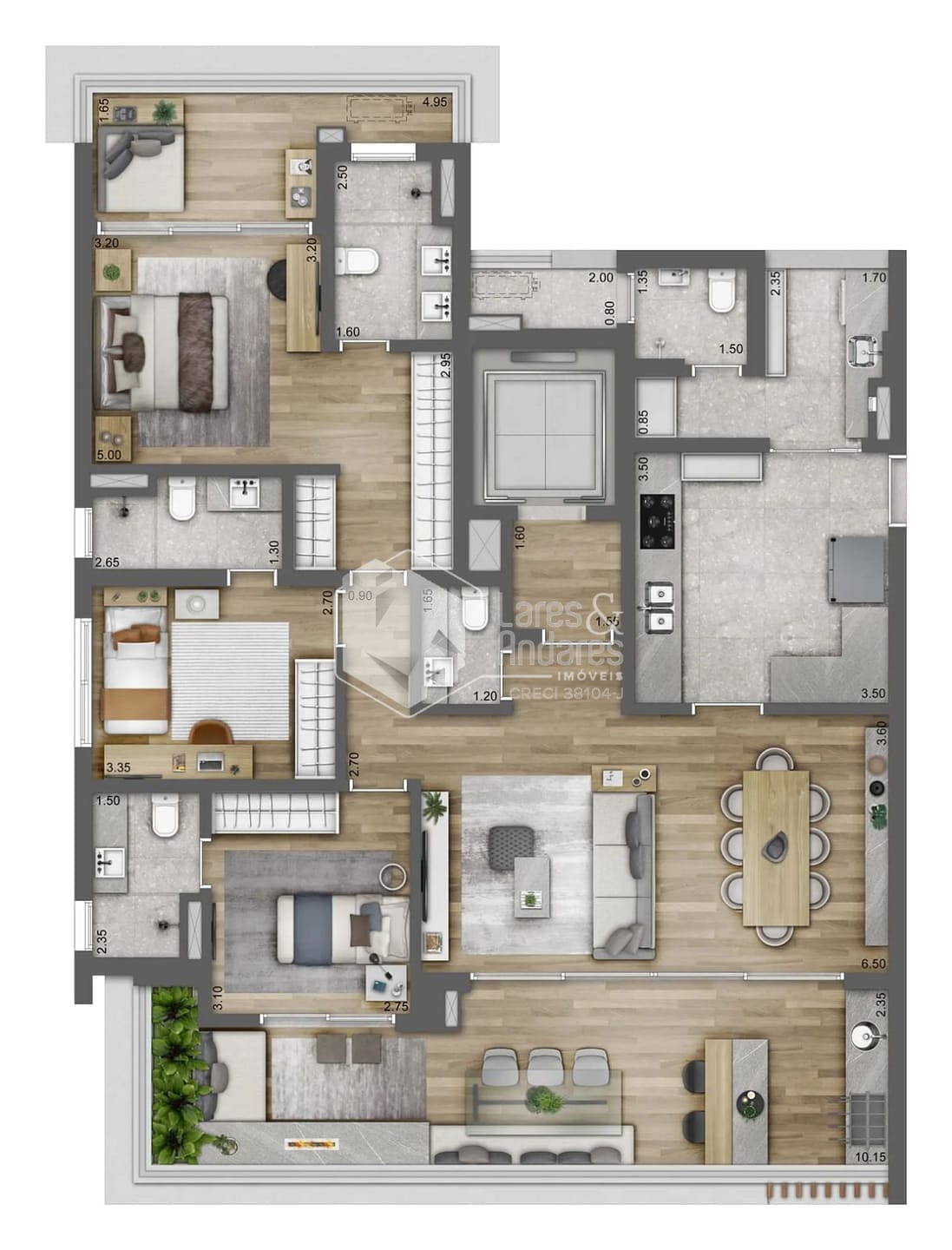 Apartamento, 3 quartos, 154 m² - Foto 15