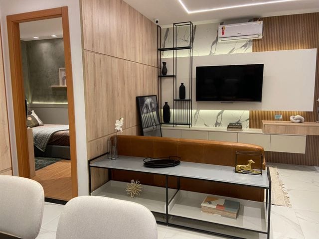 Perspectiva do Lançamento - Apartamento na planta à venda no Residencial Le Chalet - Jardim Pinheiros-  2 quartos com suíte - Sacada com Churrasqueira - 1 Vaga de Garagem | Guepardo Imob