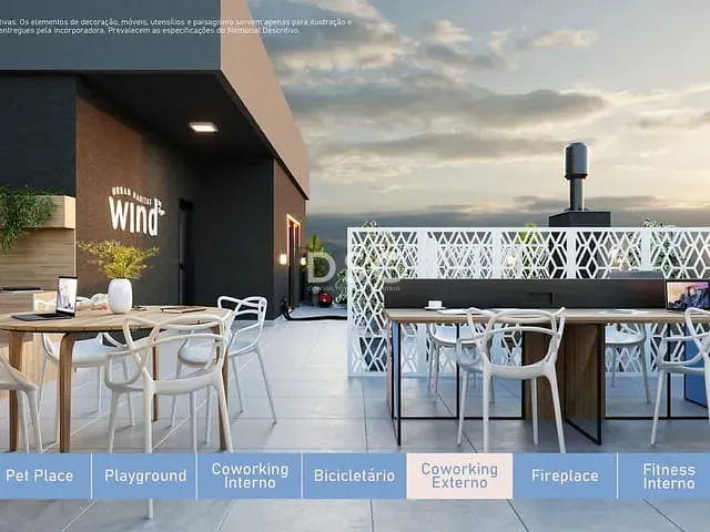 Apartamento com 51m² 1 quarto e 1 banheiro, à venda, no bairro Santa Felicidade em Curitiba