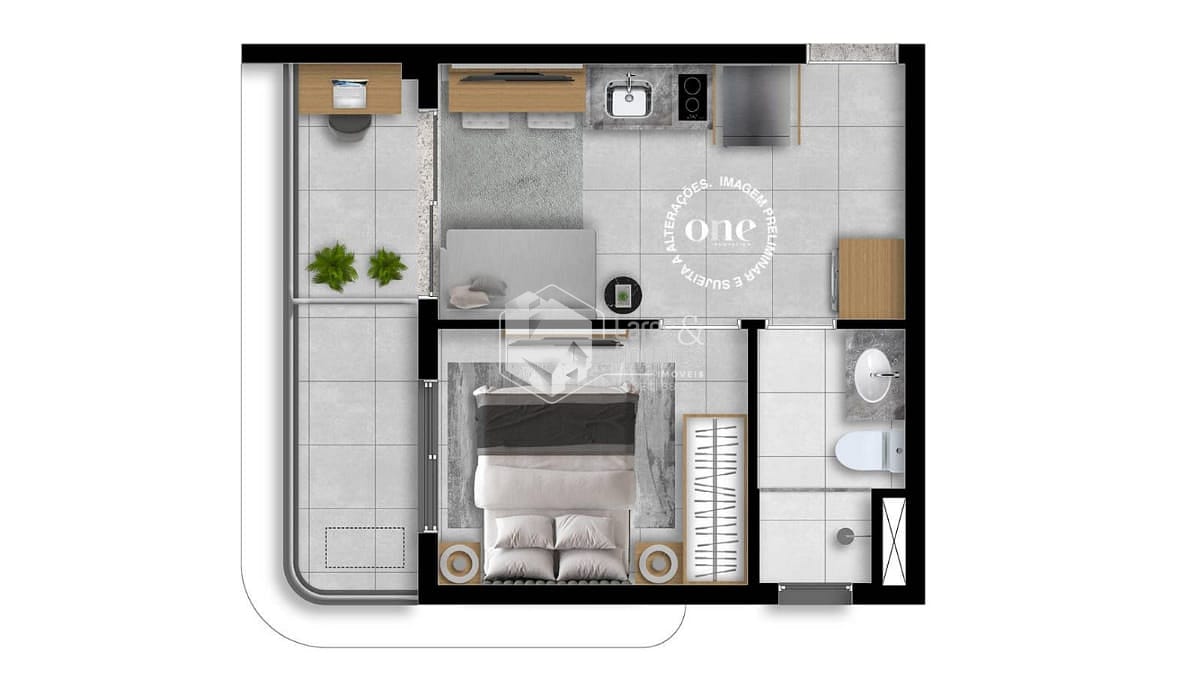 Apartamento, 1 quarto, 31 m² - Foto 3