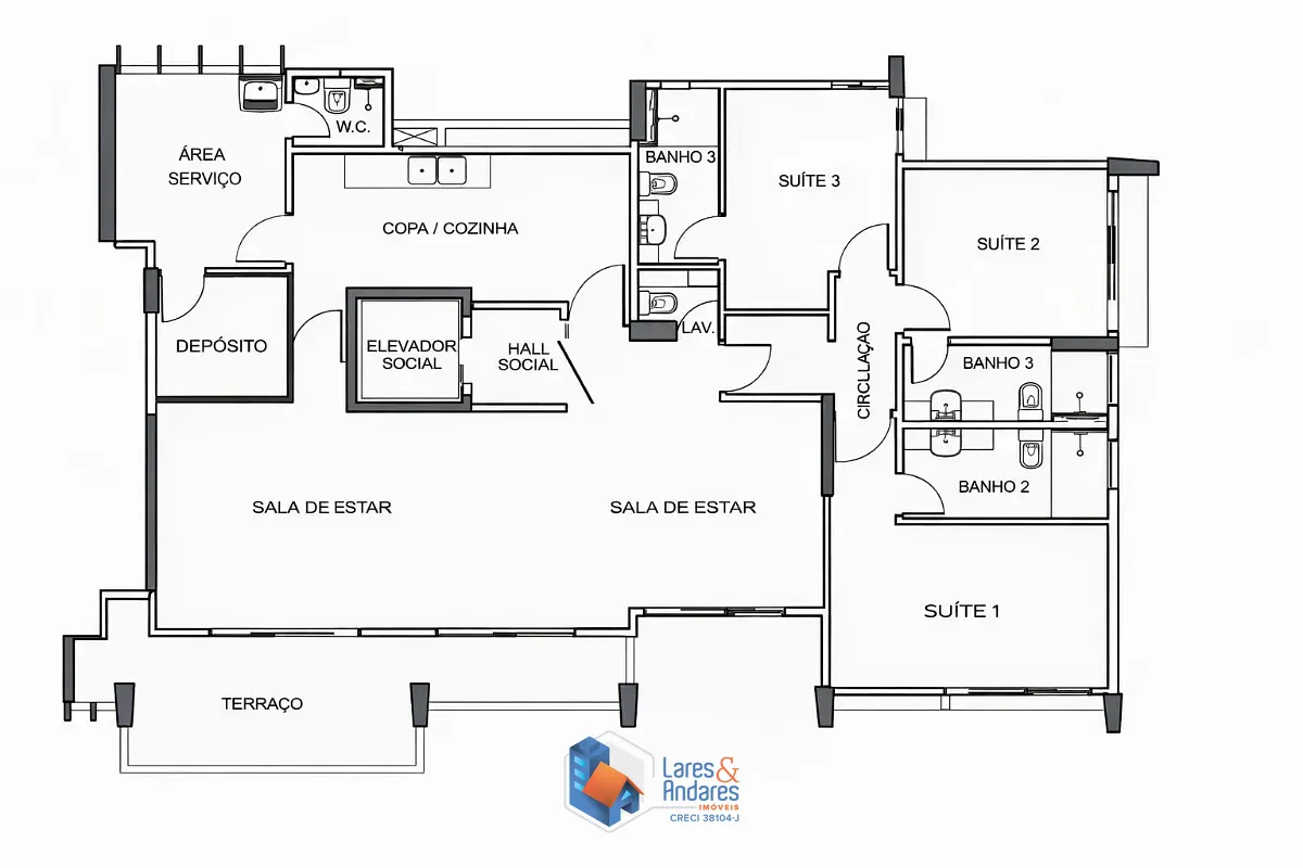 Apartamento, 3 quartos, 142 m² - Foto 36