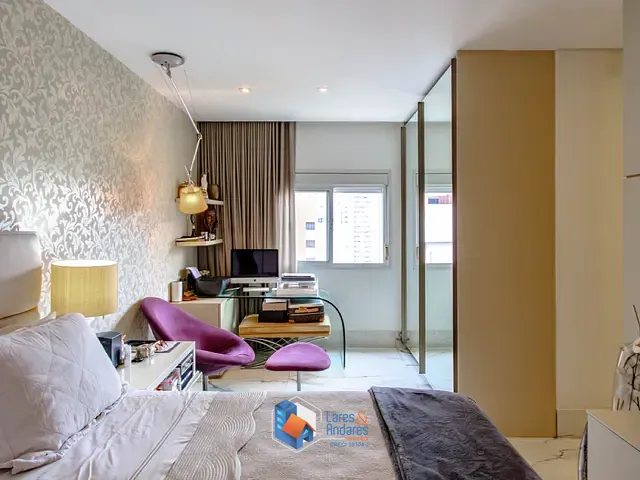Apartamento com 145m² 2 quartos e 3 banheiros, à venda, no bairro Brooklin Paulista em São Paulo
