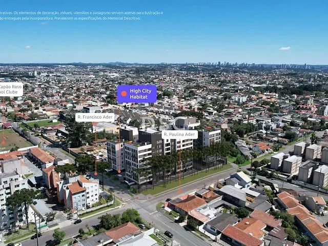Apartamento com 37m², à venda, no bairro Novo Mundo em Curitiba