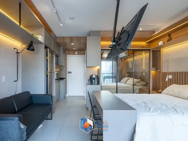 Apartamento com 27m² 1 quarto e 1 banheiro, à venda, no bairro Santo Amaro em São Paulo