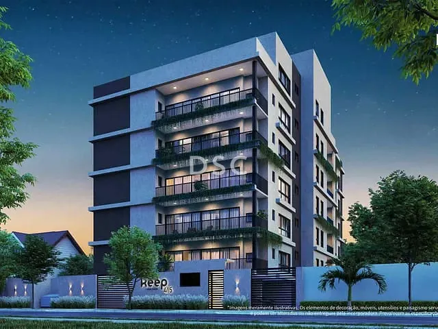 Apartamento com 52m² 1 quarto e 1 banheiro, à venda, no bairro Água Verde em Curitiba