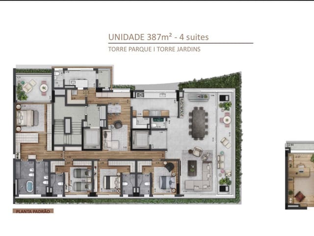 Apartamento 4 quartos e 5 banheiros, à venda, no bairro Jardim Paulista em São Paulo
