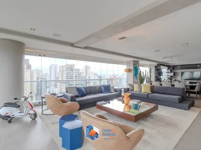 Apartamento com 219m² 3 quartos e 5 banheiros, à venda, no bairro Campo Belo em São Paulo