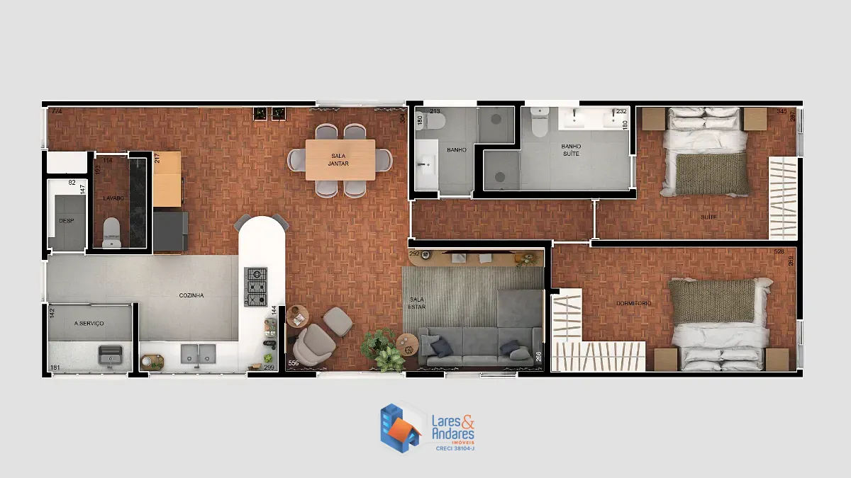 Apartamento, 2 quartos, 108 m² - Foto 3