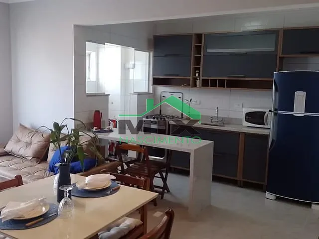 Apartamento com 64m² 2 quartos e 1 banheiro, à venda ou para alugar, no bairro Flórida em Praia Grande