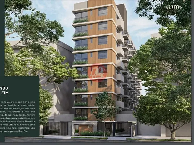 Apartamento com 62m² 2 quartos e 2 banheiros, à venda, no bairro Bom Fim em Porto Alegre