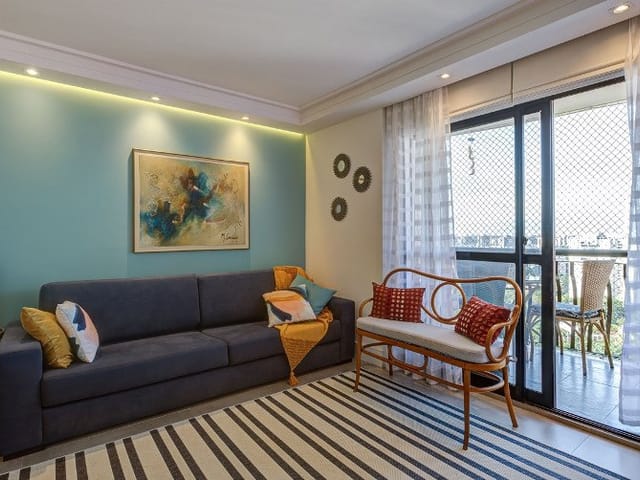 Foto do Apartamento - Apartamento à venda, 3 dormitorios 1 suite living com terraço, 02 Vagas de garagem,  condominio club  Alto da Boa Vista | Paulista Imóveis