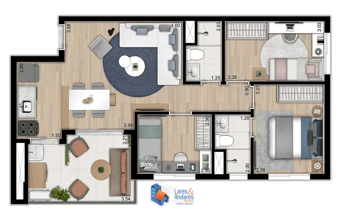 Apartamento, 2 quartos, 35 m² - Foto 30