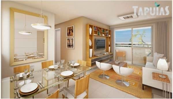 Foto do Apartamento - Apartamento à venda, RESIDENCIAL TAPUIAS, 3 dormitórios, sala em 2 ambientes, cozinha, área de serviço, sacada, banheiro social e 01 vaga de garagem. | Guepardo Imob