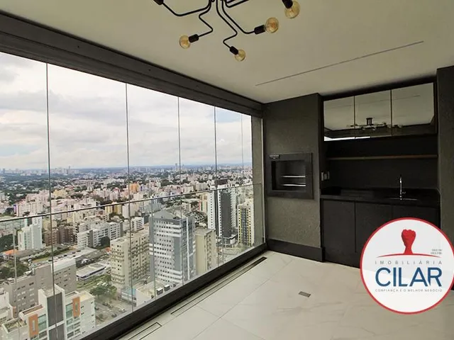 Apartamento 3 quartos e 4 banheiros, para alugar, no bairro Água Verde em Curitiba