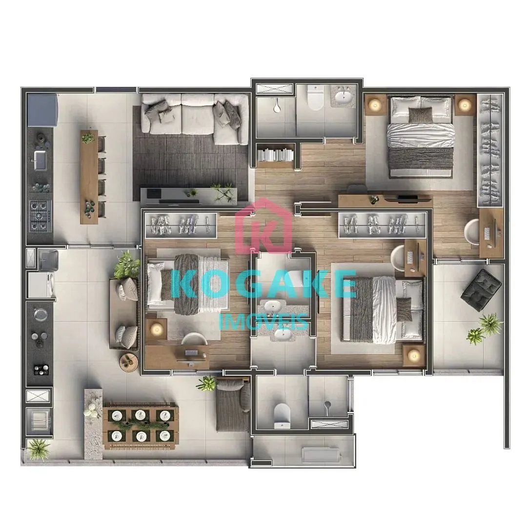 Apartamento, 3 quartos, 84 m² - Foto 6
