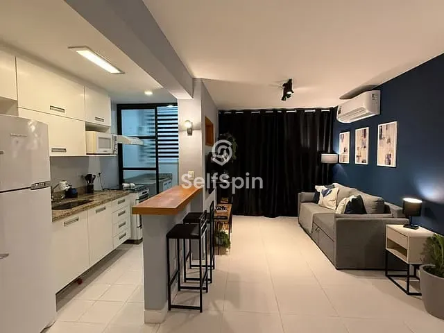 Apartamento 1 quarto e 2 banheiros, para alugar, no bairro Icaraí em Niterói