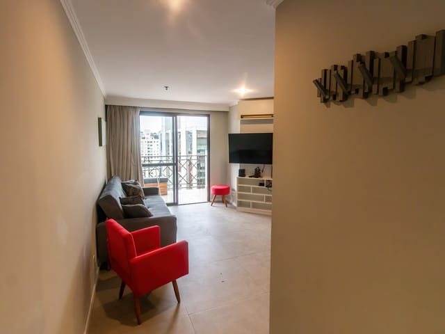 Foto do Apartamento - Refúgio Sofisticado com Varanda Privativa – 54m² - Conforto com 2 Dormitórios | Paulista Imóveis
