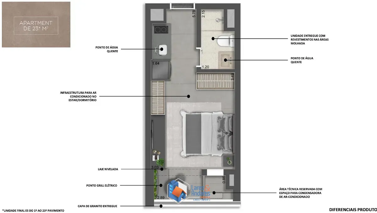 Apartamento, 1 quarto, 24 m² - Foto 29