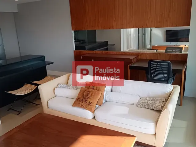 Apartamento com 85m² 2 quartos e 3 banheiros, para alugar, no bairro Brooklin Paulista em São Paulo