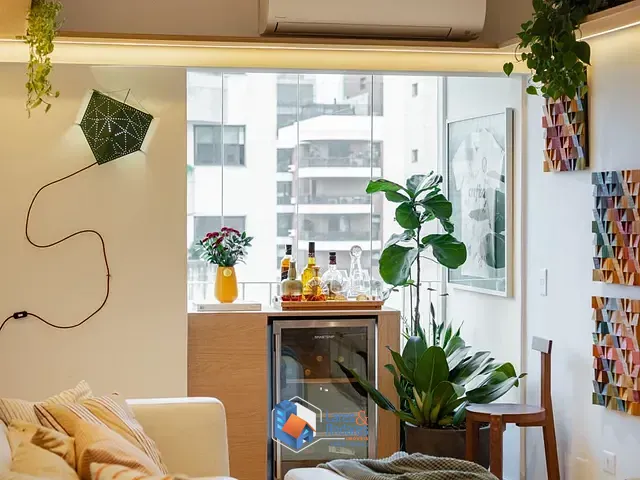 Apartamento com 60m² 1 quarto e 2 banheiros, à venda, no bairro Brooklin Novo em São Paulo