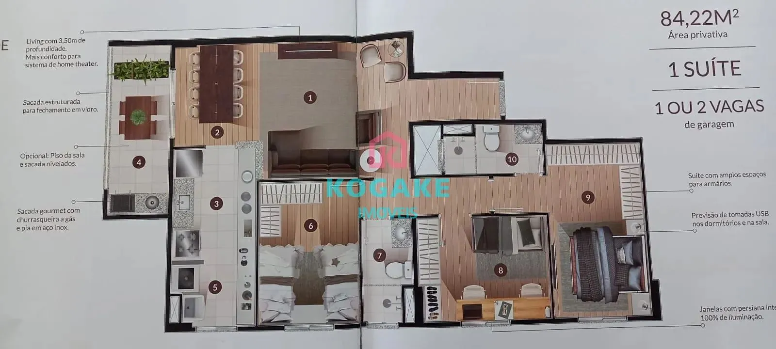 Apartamento, 3 quartos, 84 m² - Foto 7