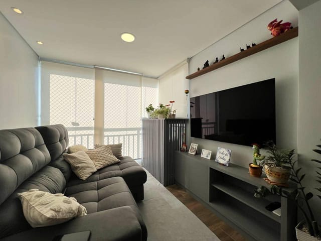 Foto do Apartamento - Apartamento Novo Pronto Para Morar à Venda, 2 Dormitórios Sendo 1 Suíte, Ar Condicionado, Varanda Envidraçada,  2 Vagas na Garagem, Santo Amaro, São Paulo, SP | Paulista Imóveis