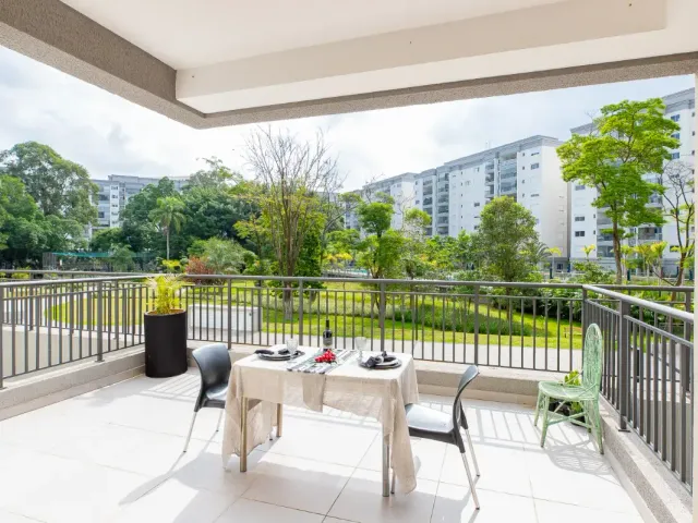 Foto do Apartamento - Apartamento Garden Mobiliado, à venda, 2 quartos, 1 suíte 2 vagas no Raiz São Paulo Parque Resort | Santo Amaro-SP | Paulista Imóveis