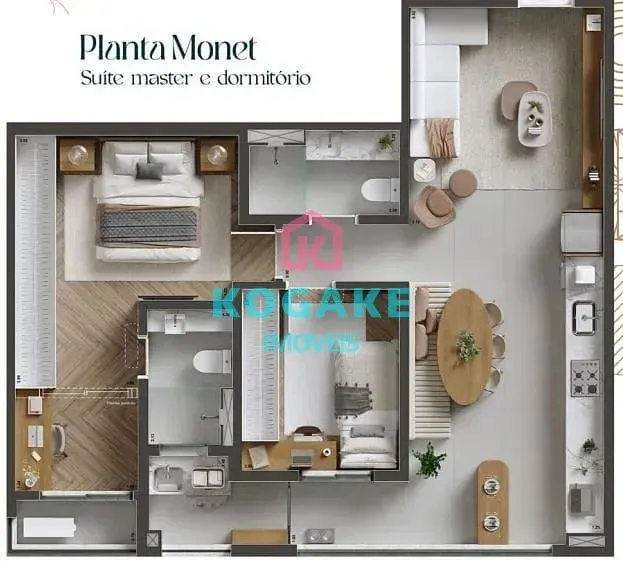 Apartamento, 2 quartos, 71 m² - Foto 3