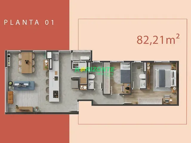 Apartamento com 83m² 2 quartos e 2 banheiros, à venda, no bairro Vila Ema em São José dos Campos