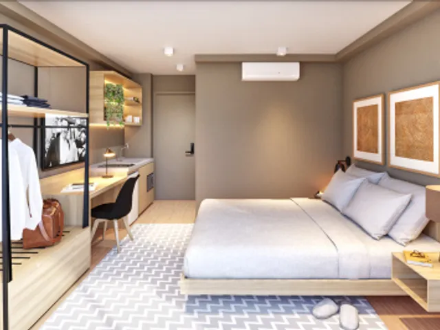 Foto do Apartamento - Apartamento para venda em Jardins com 1 quarto, 18m² | Lares e Andares Imóveis