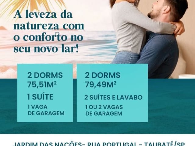 Foto do Apartamento - Apartamento com 2 dormitórios à venda, 75 m² por R$ 375.000,00 - Jardim das Nações - Taubaté/SP | RUSSI IMÓVEIS