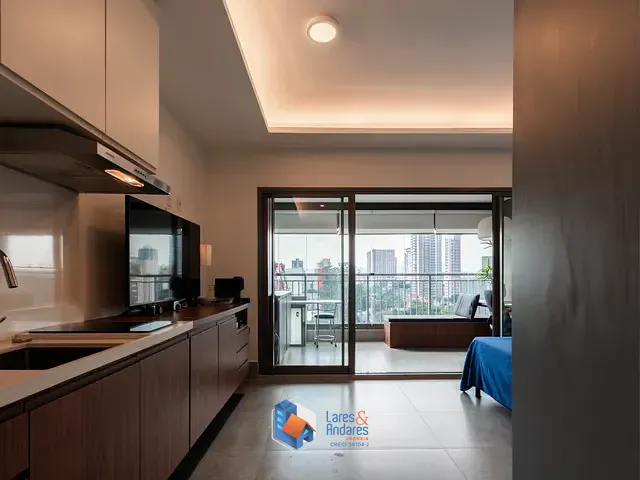 Apartamento com 35m² 1 quarto e 1 banheiro, à venda, no bairro Indianópolis em São Paulo