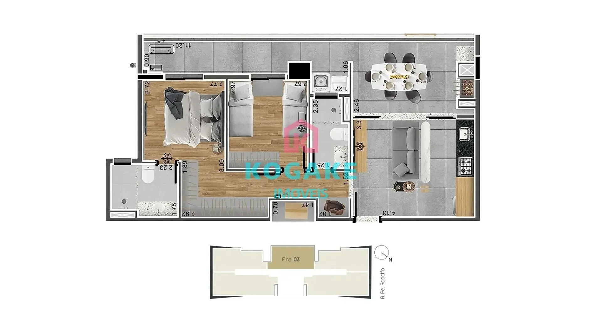 Apartamento, 2 quartos, 74 m² - Foto 17