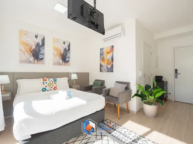 Apartamento com 29m² 1 quarto e 1 banheiro, à venda, no bairro Brooklin em São Paulo