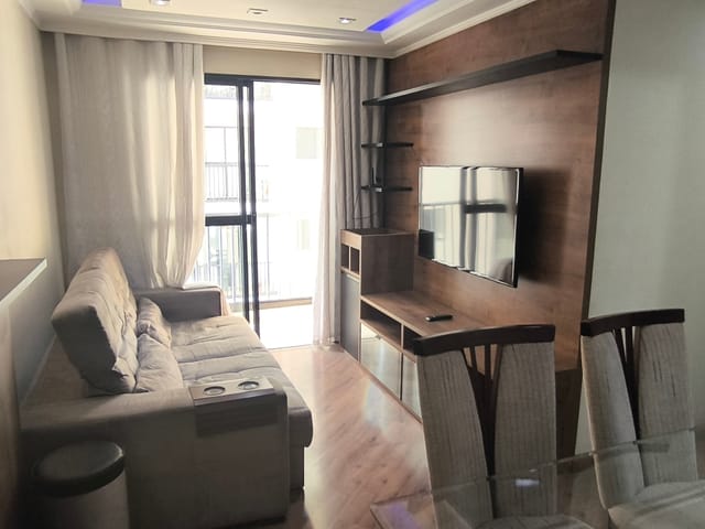 Foto do Apartamento - Lindo Apartamento Totalmente Mobiliado, 02 Dormitórios, 01 Vaga,  Condomínio Interclube na Avenida Interlagos | Paulista Imóveis