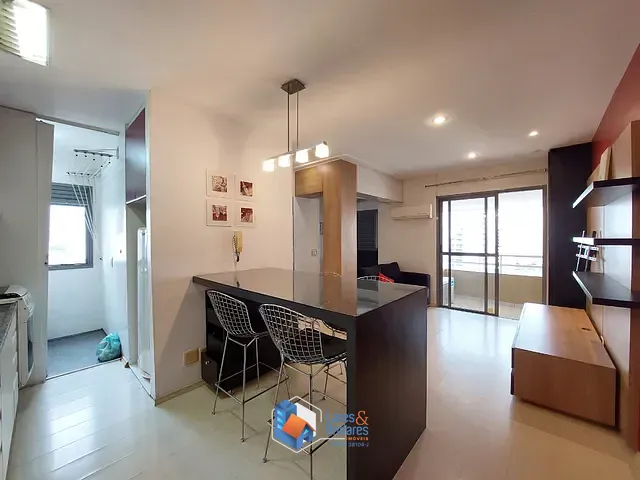Apartamento com 43m² 1 quarto e 1 banheiro, à venda, no bairro Brooklin Paulista em São Paulo