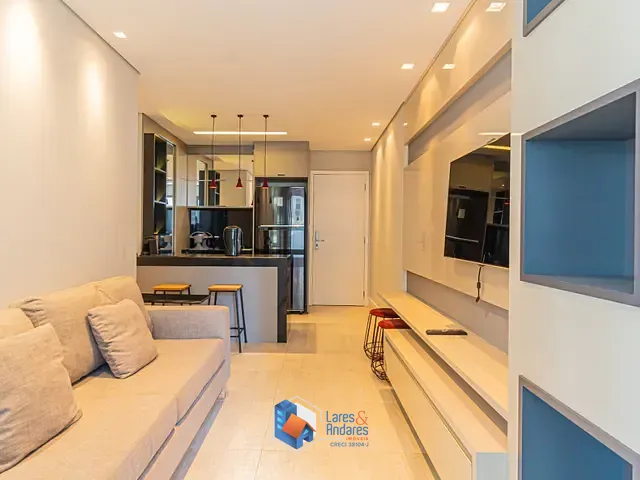 Apartamento com 65m² 2 quartos e 1 banheiro, à venda, no bairro Brooklin Paulista em São Paulo