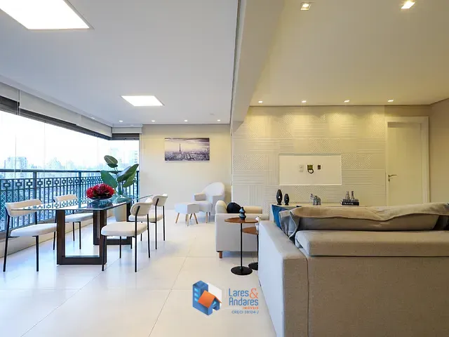 Apartamento com 137m² 3 quartos e 4 banheiros, à venda, no bairro Chácara Santo Antônio em São Paulo
