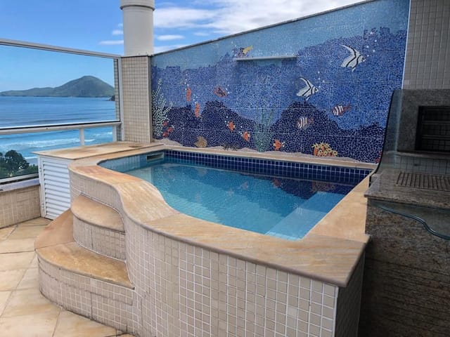 Foto do Apartamento - Apartamento Triplex com 4 dormitórios à venda, 380 m² por R$ 4.950.000,00 - Praia Grande - Ubatuba/SP | RUSSI IMÓVEIS