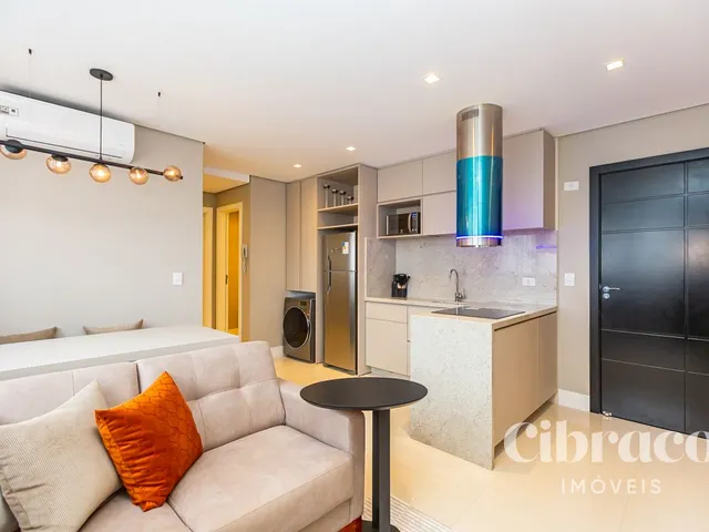 Apartamento 1 quarto e 2 banheiros, para alugar, no bairro São Francisco em Curitiba