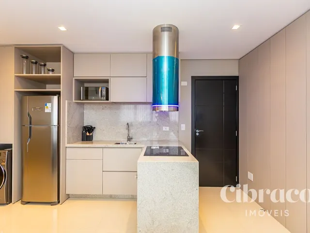 Apartamento 1 quarto e 2 banheiros, para alugar, no bairro São Francisco em Curitiba