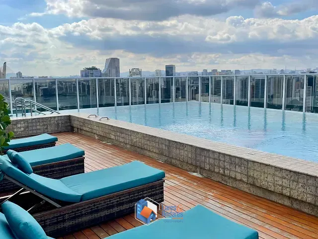 Apartamento com 49m² 1 quarto e 1 banheiro, à venda, no bairro Brooklin em São Paulo