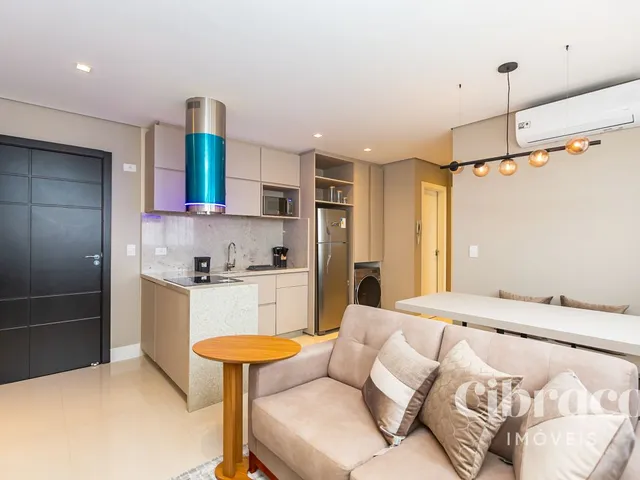 Apartamento 1 quarto e 2 banheiros, para alugar, no bairro São Francisco em Curitiba