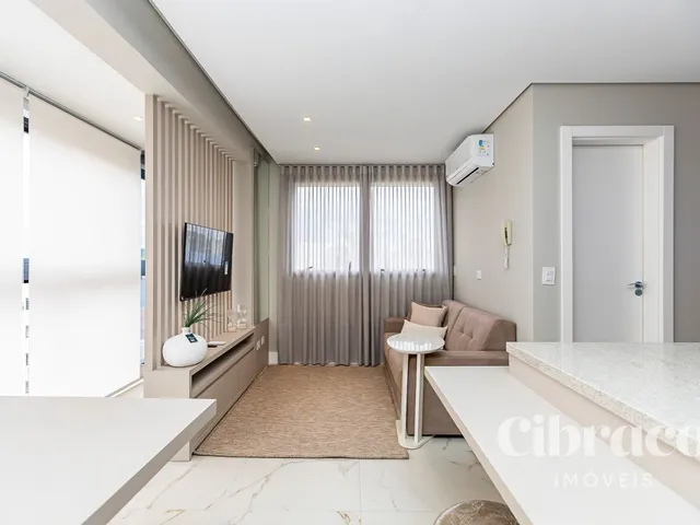 Apartamento 1 quarto e 2 banheiros, para alugar, no bairro São Francisco em Curitiba