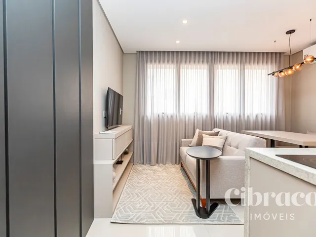 Apartamento 1 quarto e 2 banheiros, para alugar, no bairro São Francisco em Curitiba