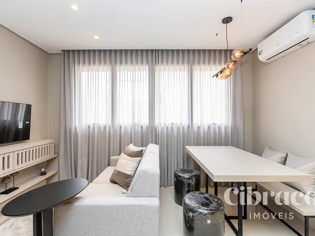 Apartamento 1 quarto e 2 banheiros, para alugar, no bairro São Francisco em Curitiba